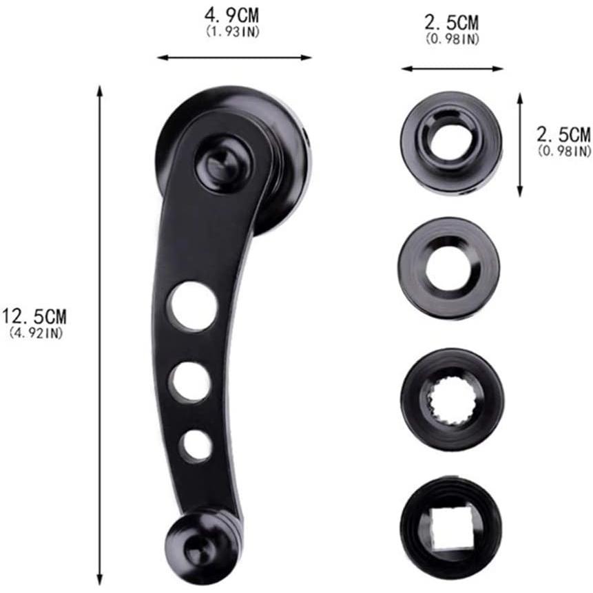 1 Window cranks Set Car Window Handle Aluminum Alloy Window Crank