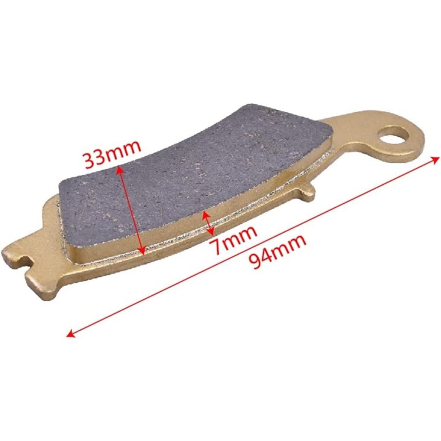 【並行輸入品】Motorcycle Front Brake Pad for Yamaha YZ125 YZ250 YZ450 2008 2009 20の画像