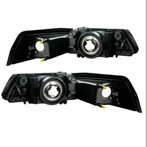 ROXX Headlights for For 1999-2004 Ford Mustang V6 GT SVT Cobra Black Headlights Headlamps 99-04 L+R　並行輸入品｜dep-dreamfactory｜05