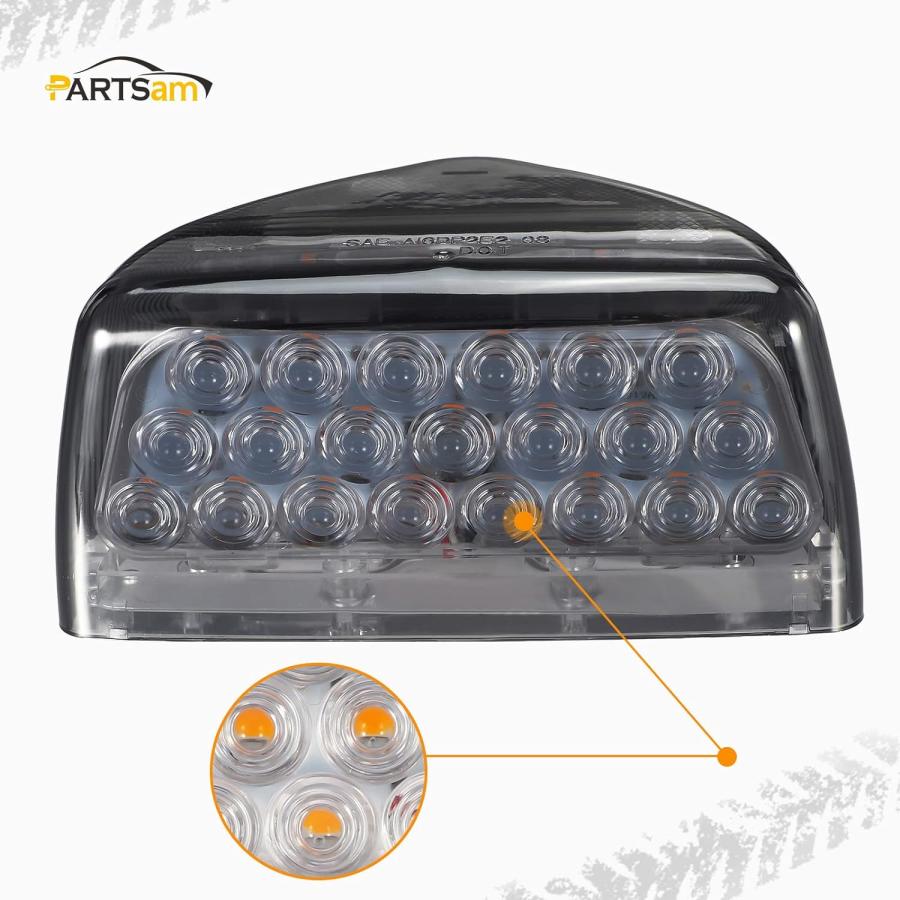 並行輸入品】Partsam アンバー 31LED ヘッドライト スモークレンズ