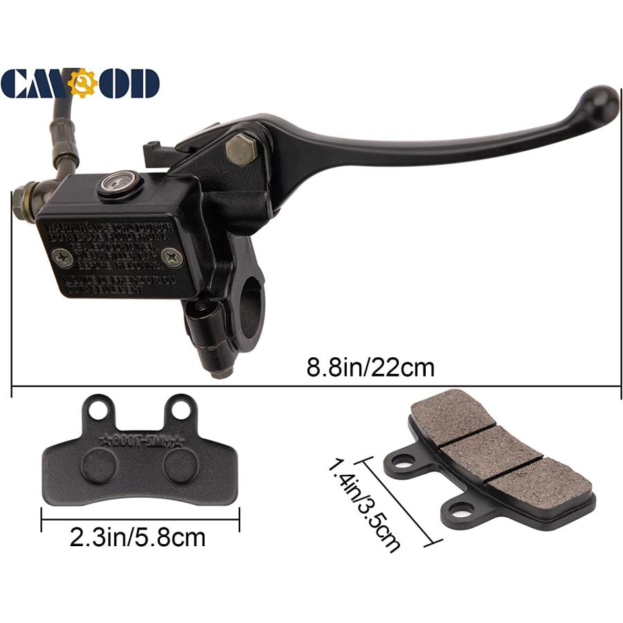 Front Disc Brake Master Cylinder Caliper Assembly For 50cc 70cc 90cc