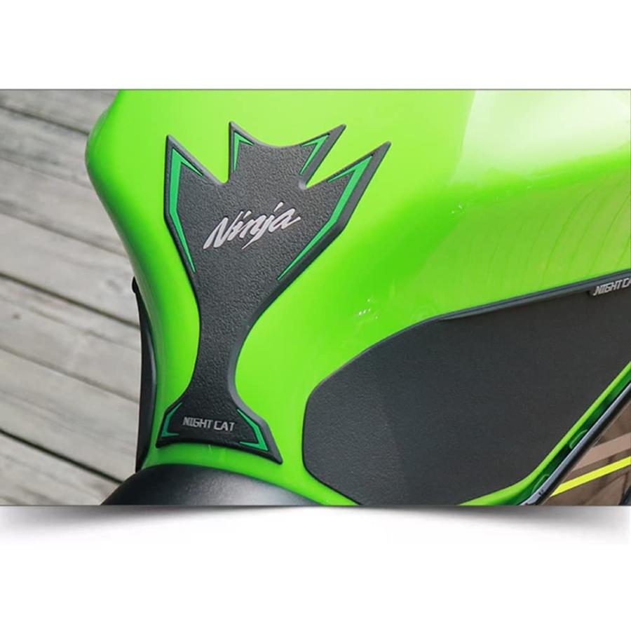 Ninja 650 ガスタンクパッド ゴムカバー 膝用燃料サイドグリップ付き 滑り止めプロテクターステッカー デカール アクセサリー Kawasaki Ninja 650 Z650用｜dep-dreamfactory｜08