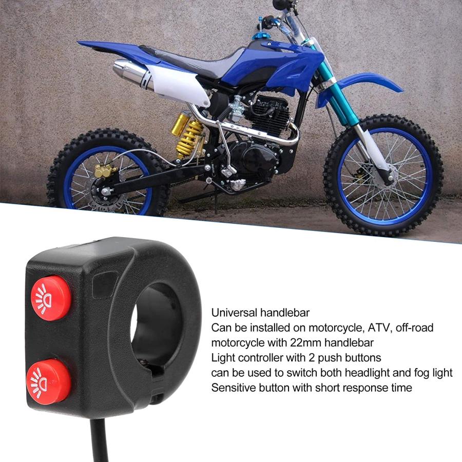 【並行輸入品】Switches Motorcycle Headlight Switch Universal Motorcycle 22mm Hole_2