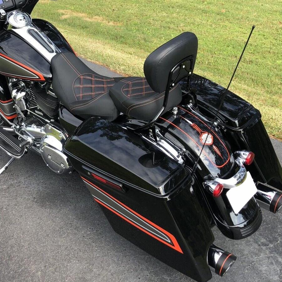 【並行輸入品】KUAFU ロープロファイルライダーパッセンジャーピリオンシート 2009-2021 Harley Davidson Touring R_5