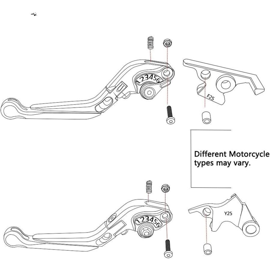 【並行輸入品】Clutch Lever Foldable Extendable for Husqvarna 701 Supermoto 701Supe_2