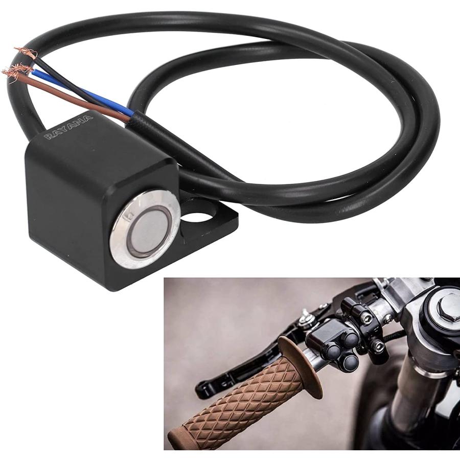 【並行輸入品】Aramox 10mm Universal Motorcycle Light Switch Handlebar ON/OFF Buttoの画像