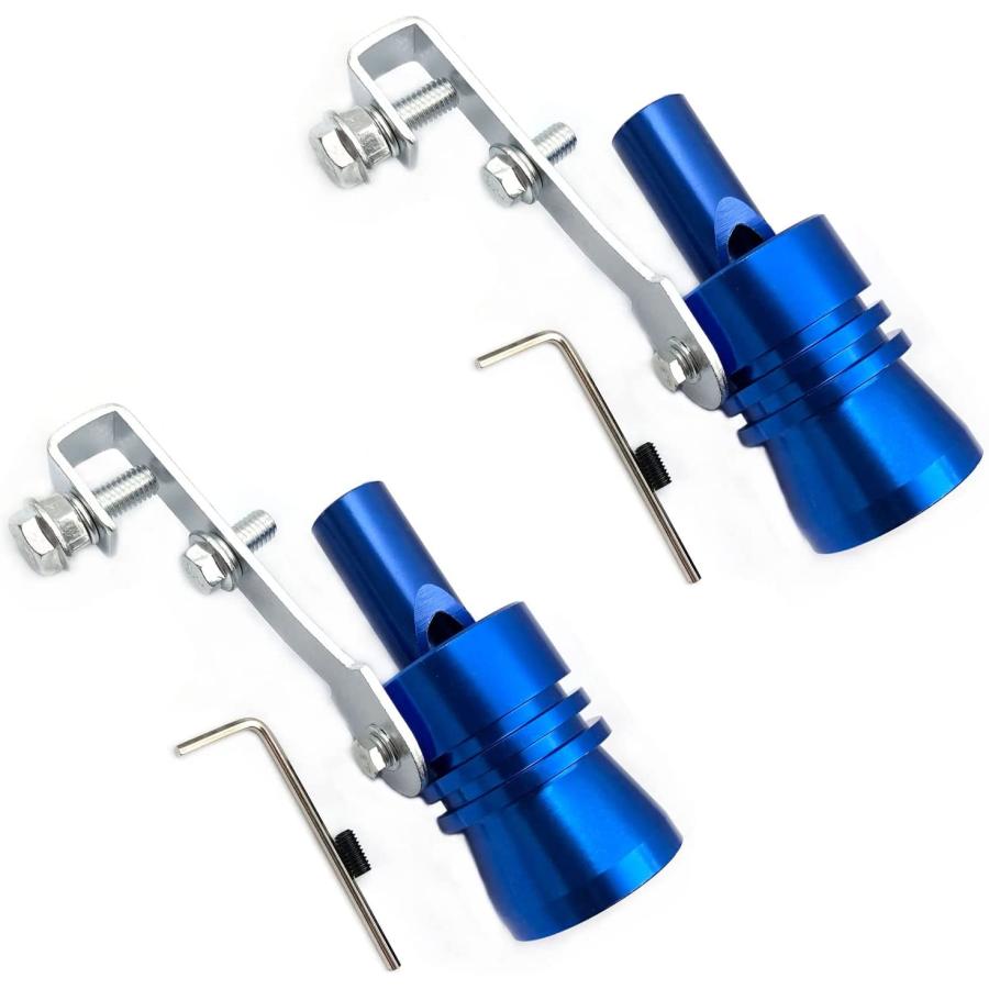 【並行輸入品】DEVMO 2pcs XL Size Aluminum Alloy Universal Turbo Sound Exhaust ...