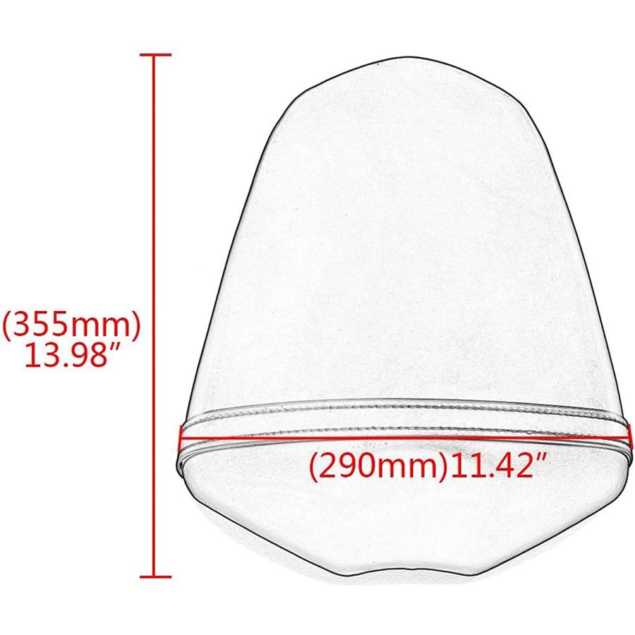 【並行輸入品】WSNDY Motorcycle Rear Passenger Seat Leather Rear Seat Cover Fit forの画像