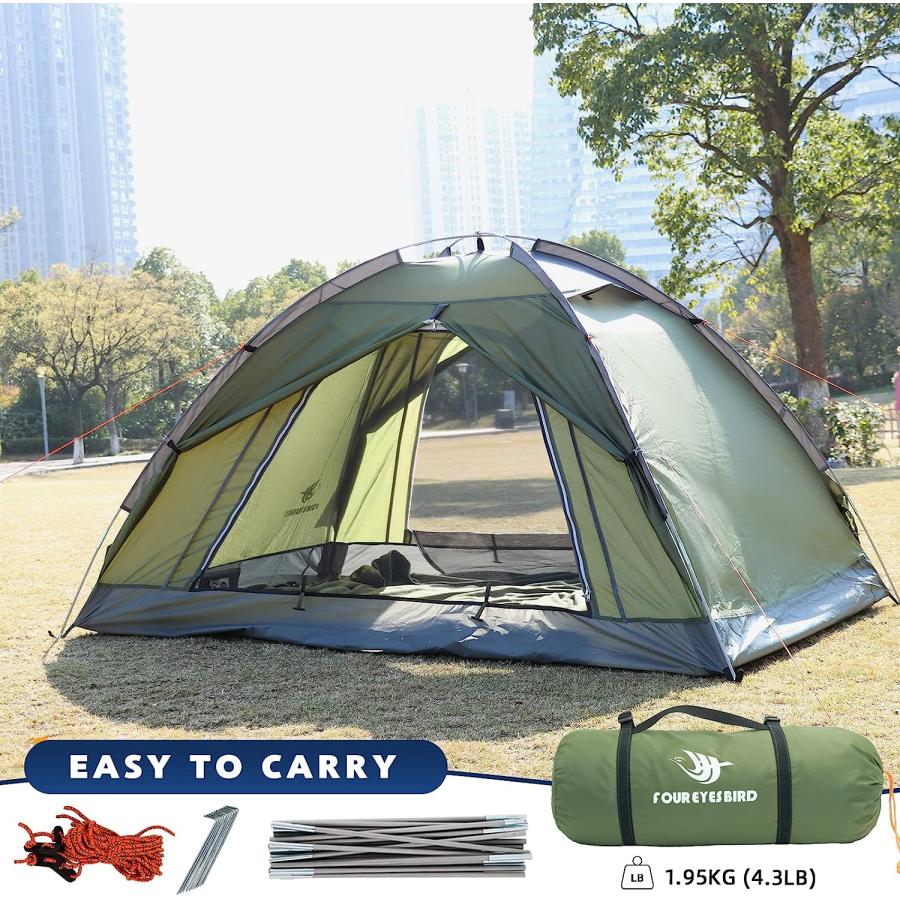 Arctic Lemmings 2 Person Tents for Camping  Waterproof Camping Hiking Tent  7.2×5×4 Feet Lightweight Backpacking Tent (Army Green)　並行輸入品｜dep-dreamfactory｜03