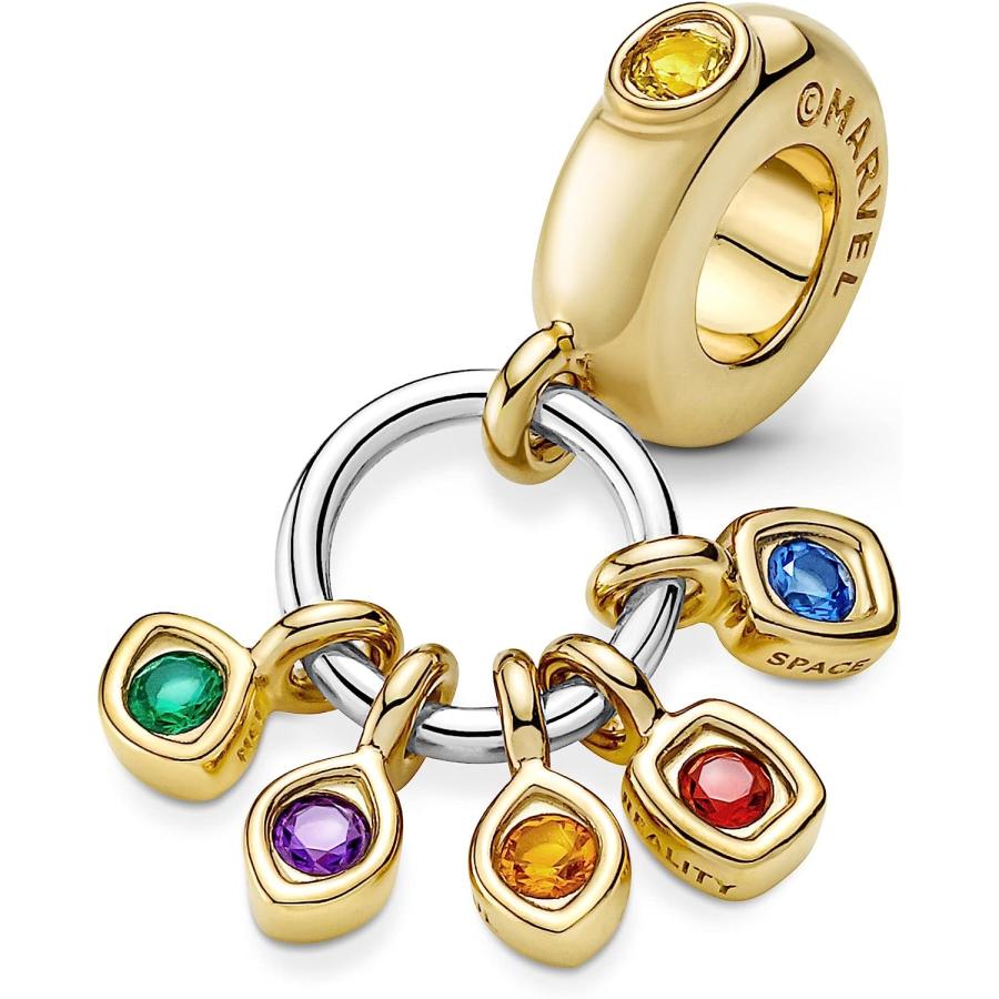 【並行輸入品】PANDORA 760774C01 マーベル アベンジャーズ インフィニティストーン ダングルチャーム  スターリングシルバー  キューの画像