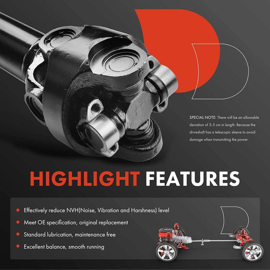 【並行輸入品】A-Premium Front Complete Drive Shaft Prop Shaft Driveshaft Aの画像
