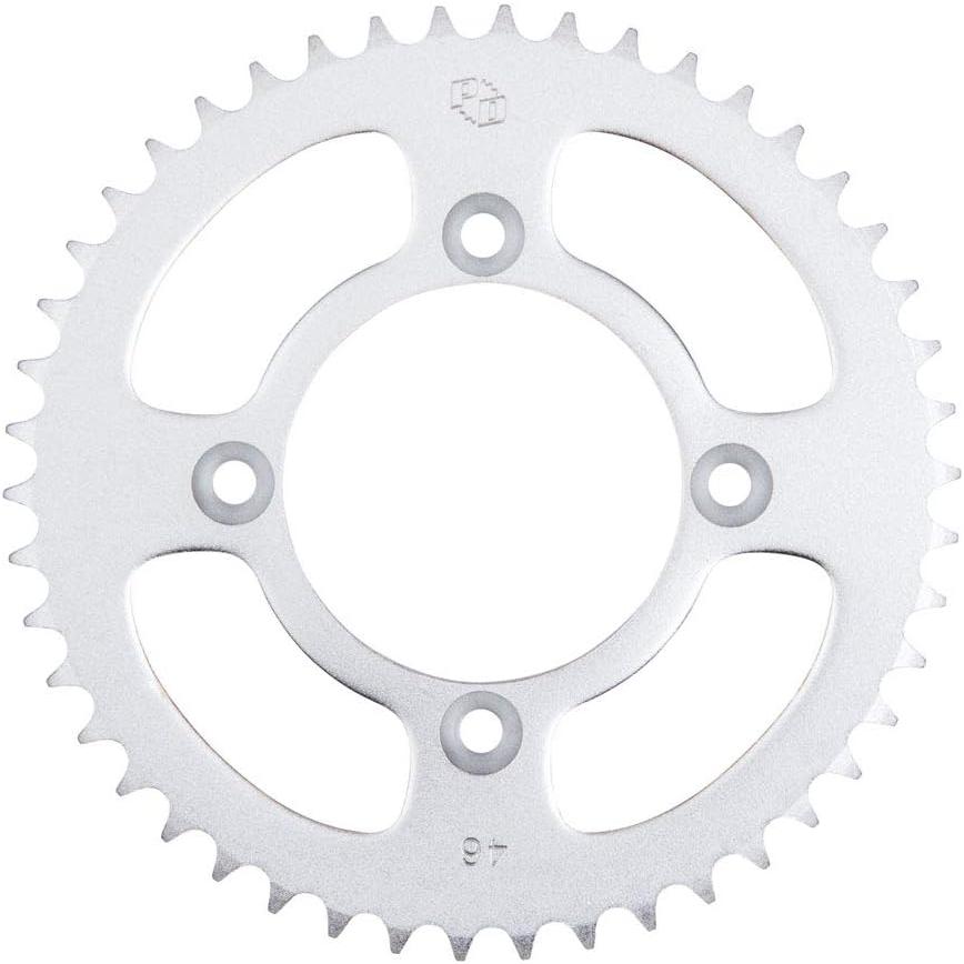 Primary Drive Rear Steel Sprocket – 46 Tooth, Silver – For Honda XR100R 1985-2003 (JTR1204-46)