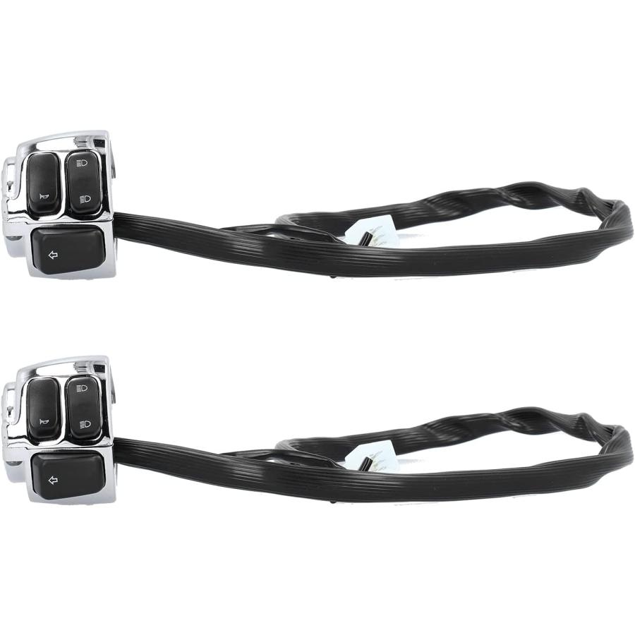 【並行輸入品】Aramox 2pcs 1in Motorcycle Handlebar Switch Headlamp Handlebar Headlの画像