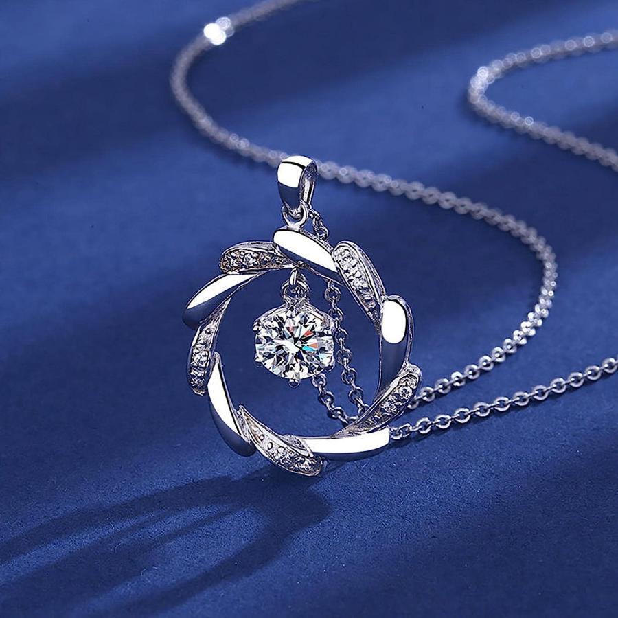 【並行輸入品】JOFOW Women's Girls Jewelry Gifts Angel Heart Necklace Collarbone Ch_2