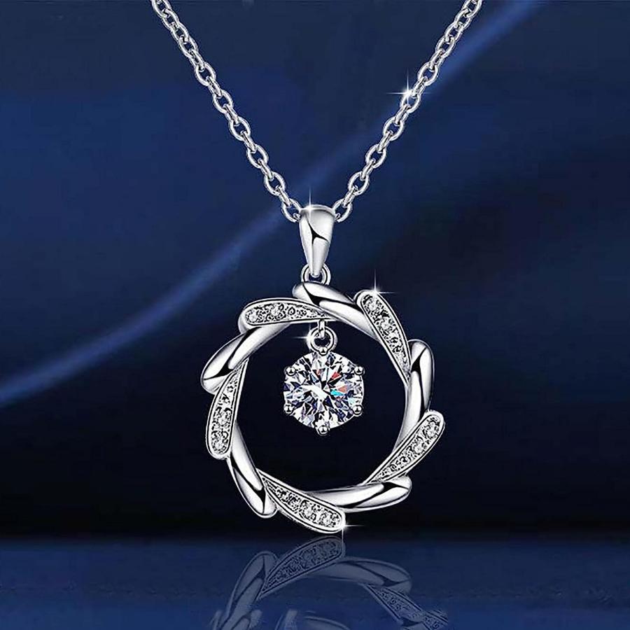 【並行輸入品】JOFOW Women's Girls Jewelry Gifts Angel Heart Necklace Collarbone Ch_3