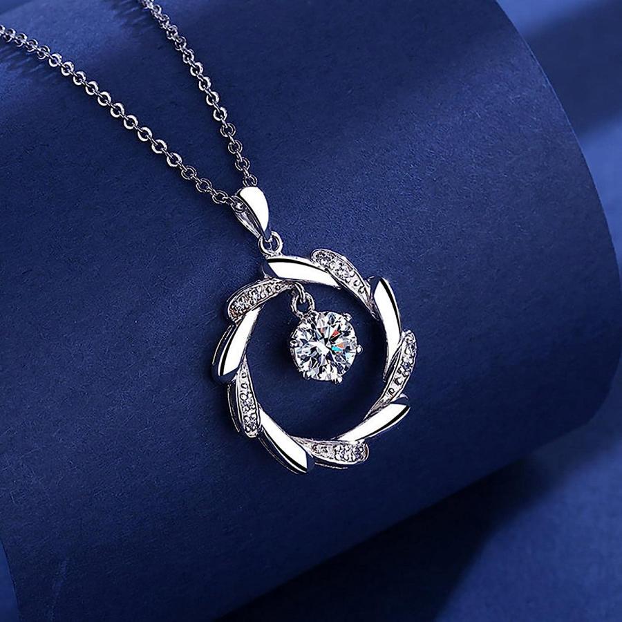 【並行輸入品】JOFOW Women's Girls Jewelry Gifts Angel Heart Necklace Collarbone Ch_4