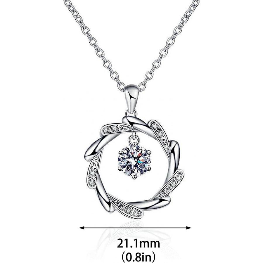 【並行輸入品】JOFOW Women's Girls Jewelry Gifts Angel Heart Necklace Collarbone Ch_5