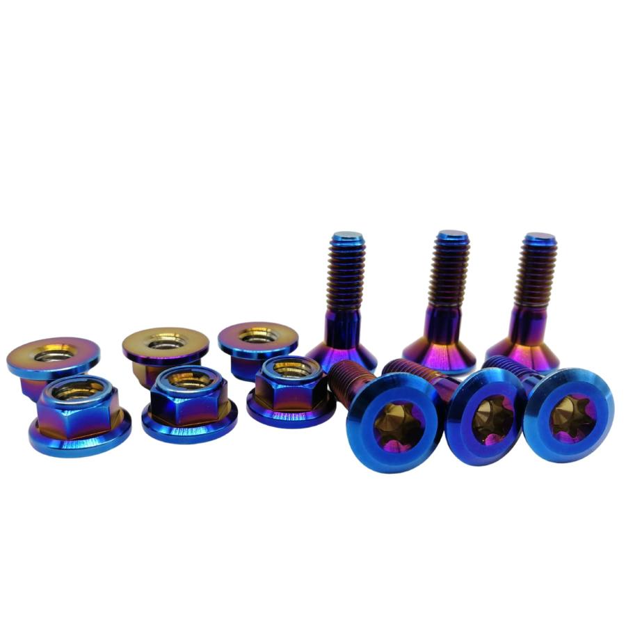並行輸入品】RISON チタンスプロケットボルトとナット 6本セット
