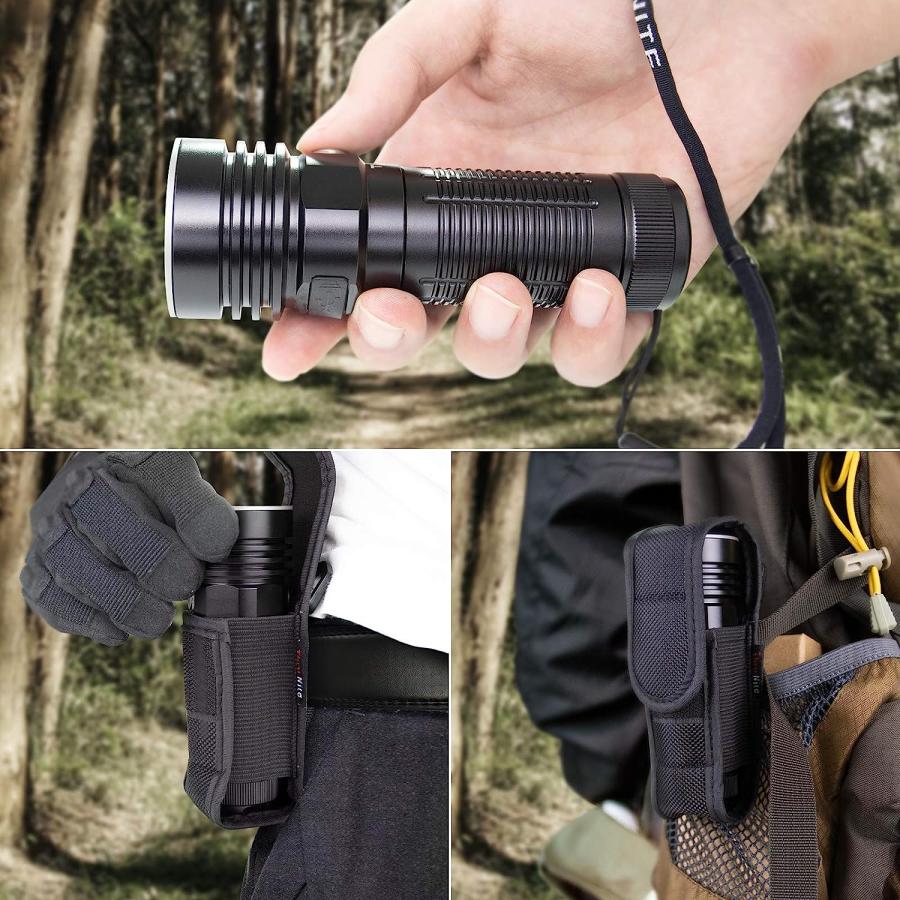 ThruNite TC20 V2 Handheld Flashlight High 4068 Lumen  USB C Rechargeable Waterproof LED Flashlight  299 Meters Throw Bright Outdoor Light - Black CW｜dep-dreamfactory｜07