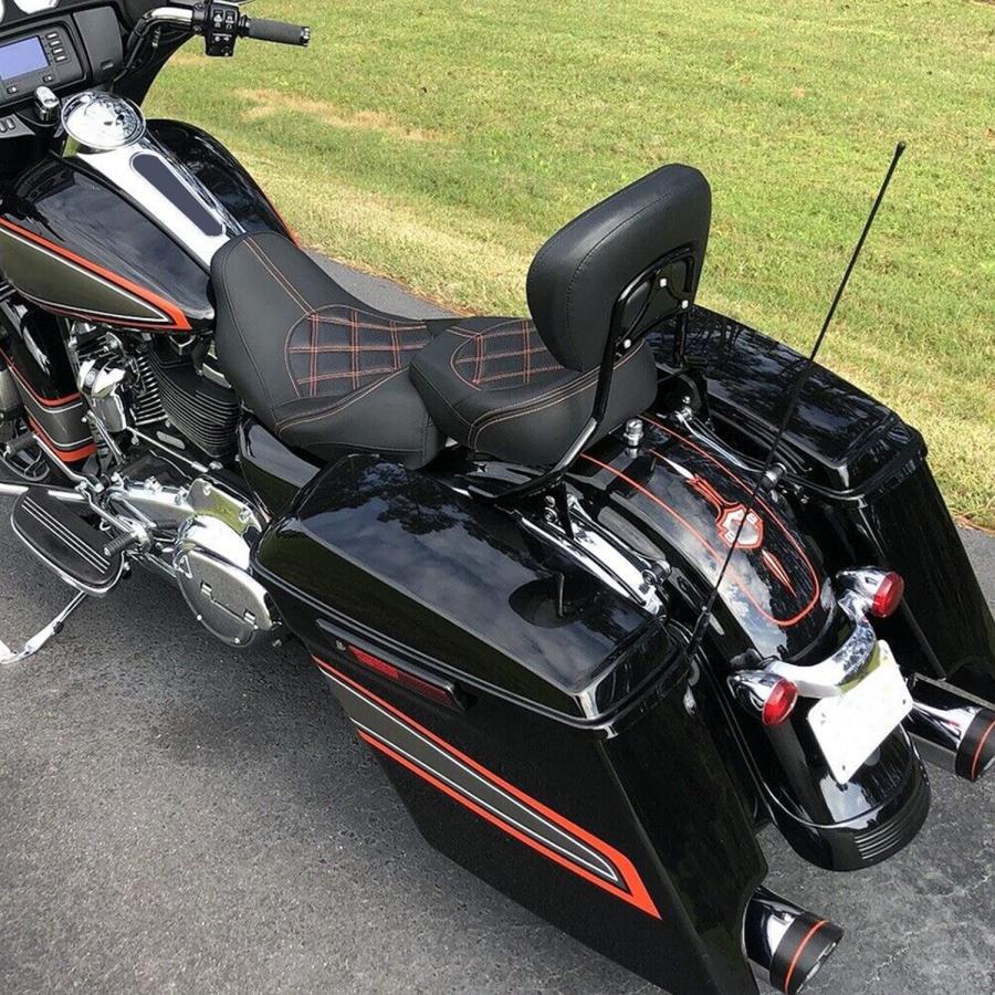 【並行輸入品】2-up オートバイシート 2009-2022 Harley Touring モデル Road King CVO Road Glide_4