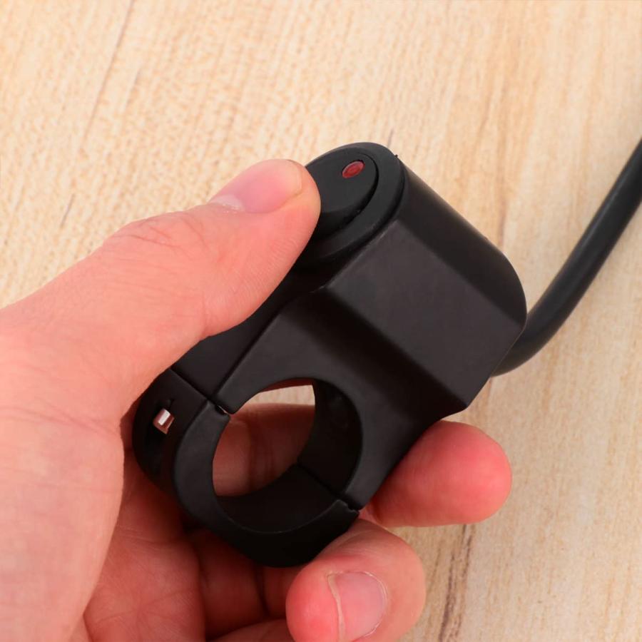 【並行輸入品】VICASKY Switches 12V 25mm Motorcycle Handlebar Headlight Switch Handの画像