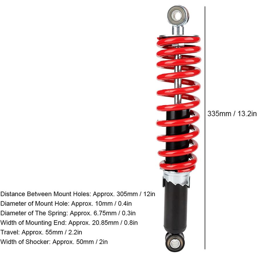 【並行輸入品】Tomotato 305mm Front Shocks Struts Damper Suspension Universal Sprin