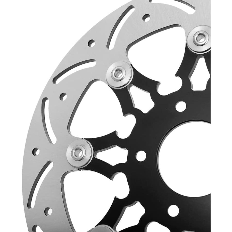 【並行輸入品】TARAZON Floating 11.5inch Front Rear Brake Discs Rotors Pads for Har_5