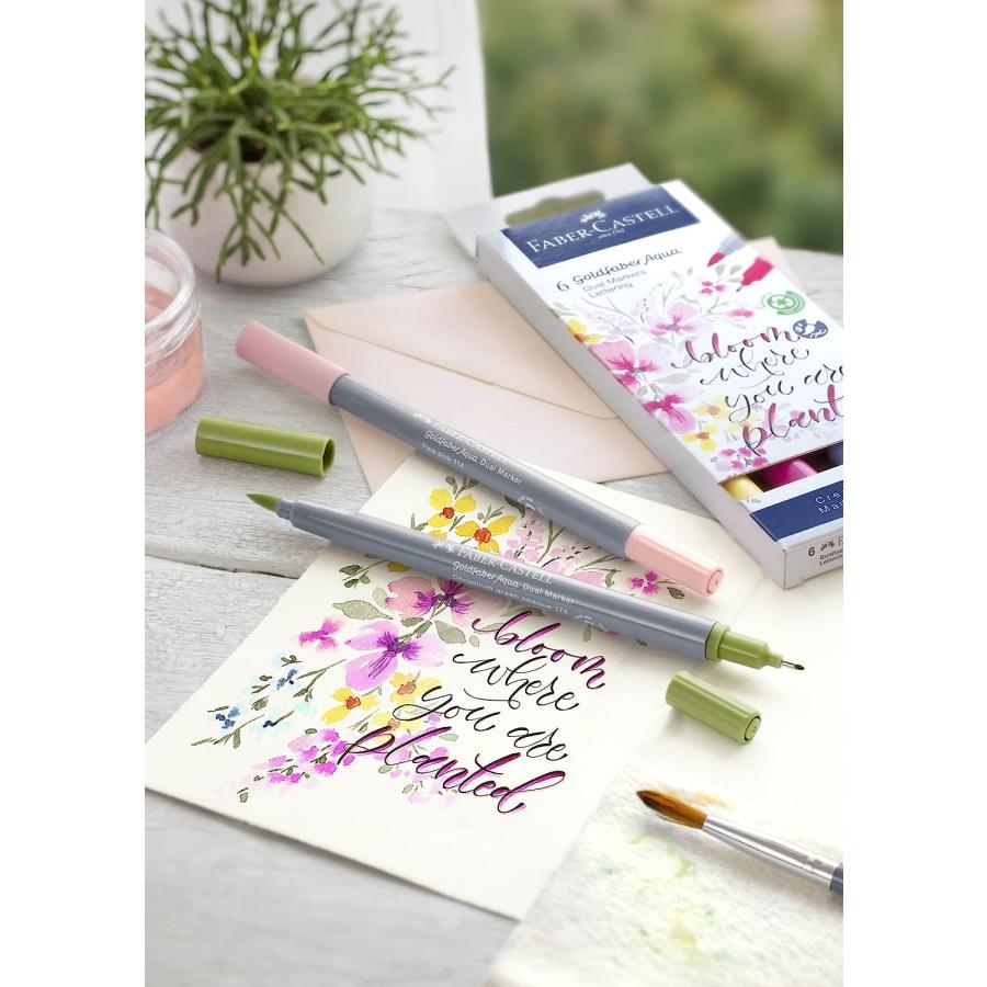 【並行輸入品】Faber-Castell Goldfaber Aqua Dual Marker - light yellow glaze　