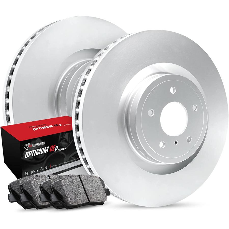 R1 Concepts Front Brakes and Rotors Kit Front Brake Pads Brake Rotors and Pads Optimum OEp