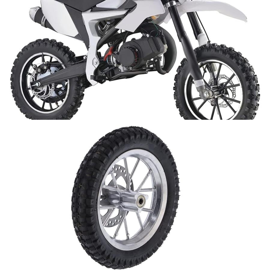 【並行輸入品】フロントタイヤ ゴム製フロントホイールタイヤ 12.5x2.75インチ ディスクブレーキ スプロケットボルト 47cc 49cc 2ストの画像