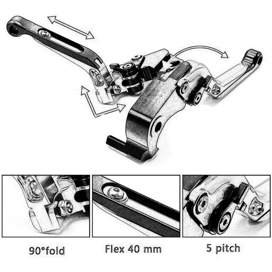 WRDD Motorbike Grips Motorcycle Accessories Brake Clutch Levers and ...