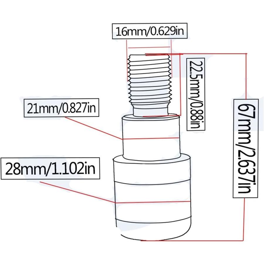 【並行輸入品】WRDD Motorbike Grips Sturdy Motorcycle Handlebar Ends for Yama ...