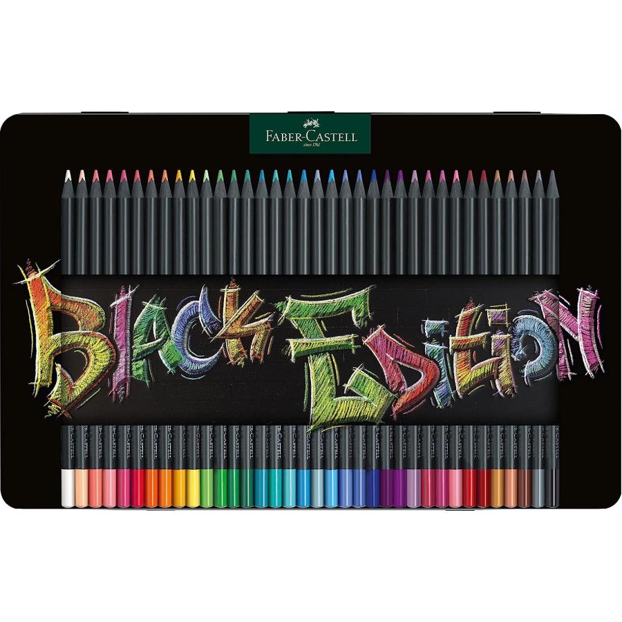 Faber-Castell 色鉛筆 ブラックエディション 36本入り缶 楽天市場】【毎月1日限定！全品ポイント10倍+最大400円OFF