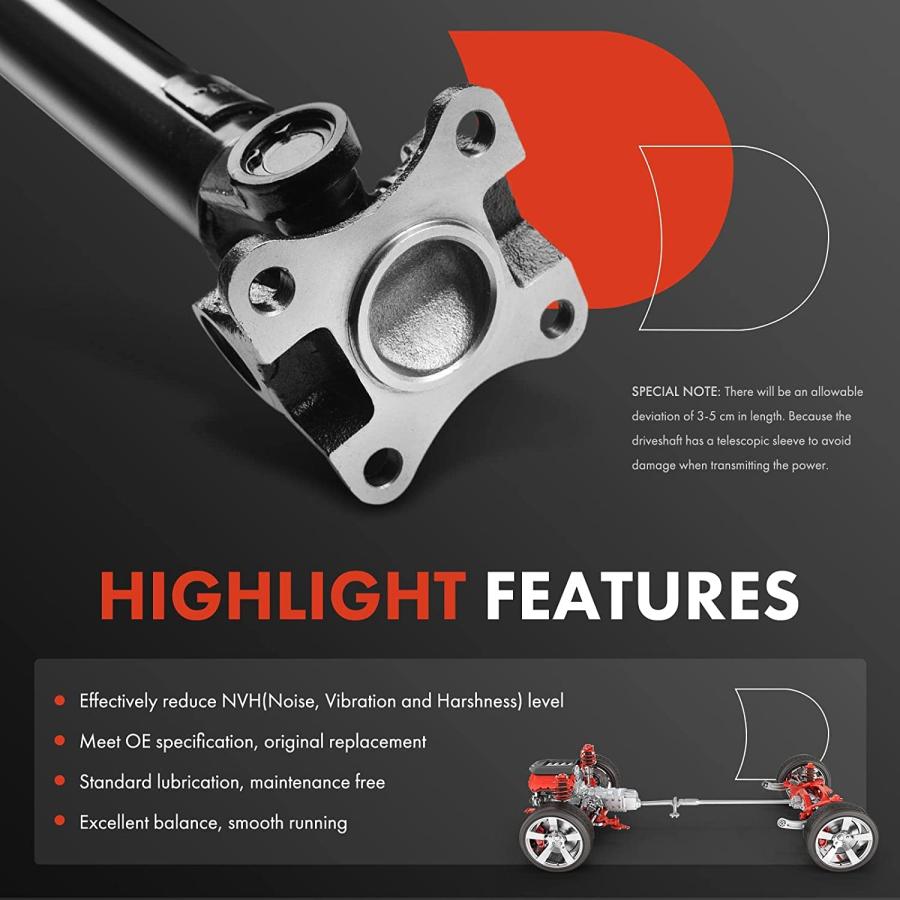 【並行輸入品】A-Premium Front Complete Drive Shaft Prop Shaft Driveshaft Aの画像