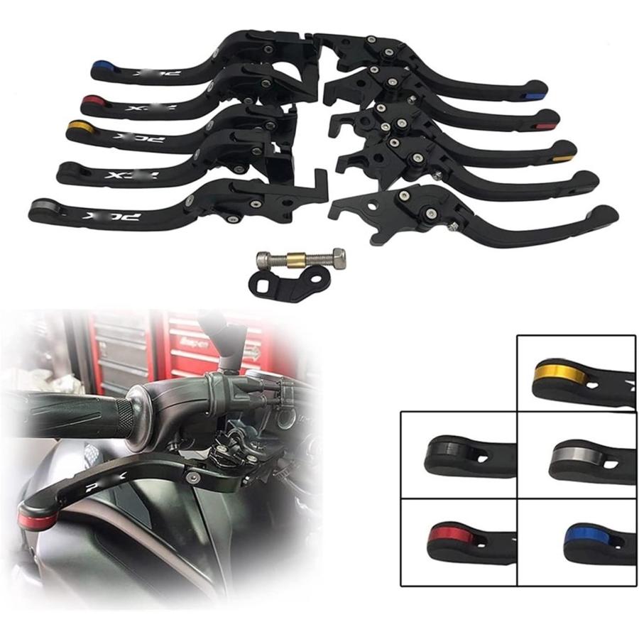 【並行輸入品】Clutch Lever Motorcycle Adjustable Folding Parking Brake Levers Brak_1