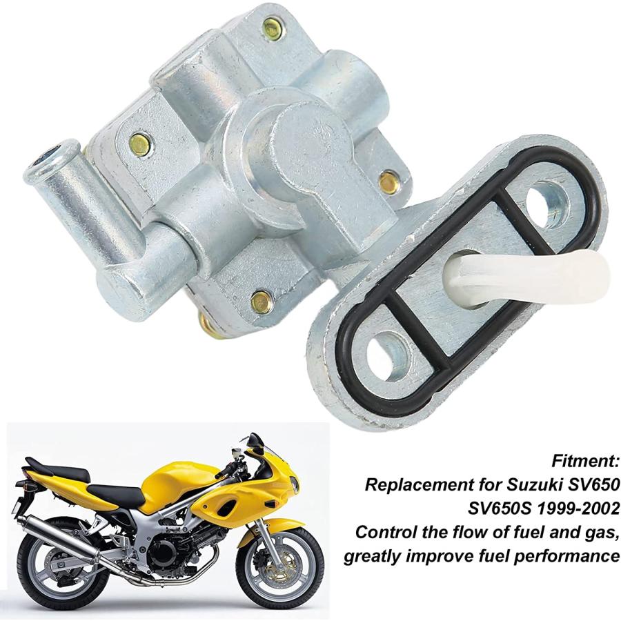 Fuel Gas Valve Assembly  High Performance Gas Tank Switch Valve Rustproof Easy Read Control Replacement for SV650 SV650S 1999-2002 for Motorcycle｜dep-dreamfactory｜03