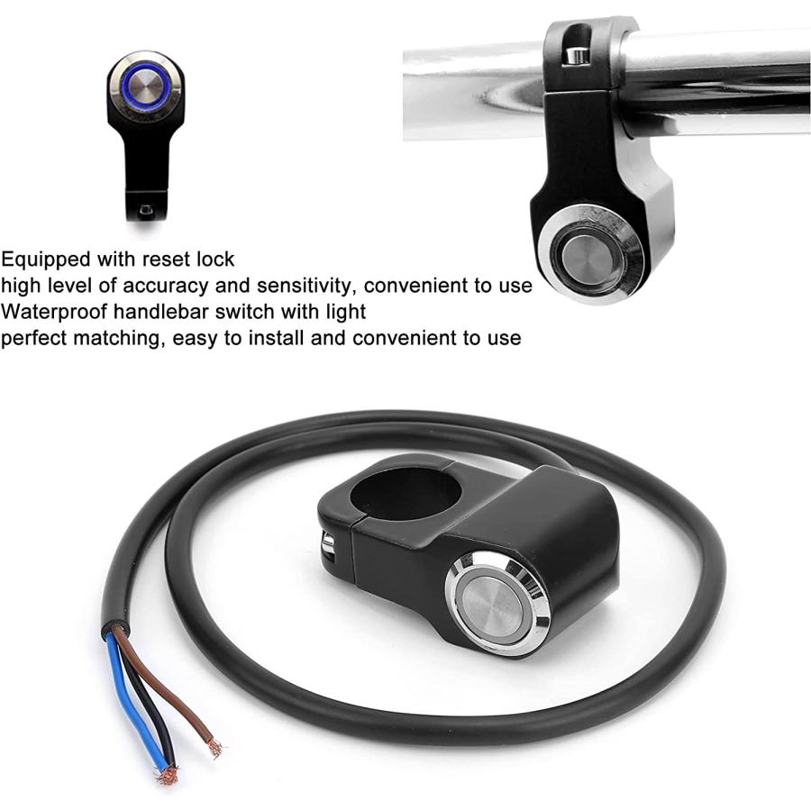 【並行輸入品】Handlebar Headlight Switch  Waterproof Motorcycle Handlebar Switch fの画像