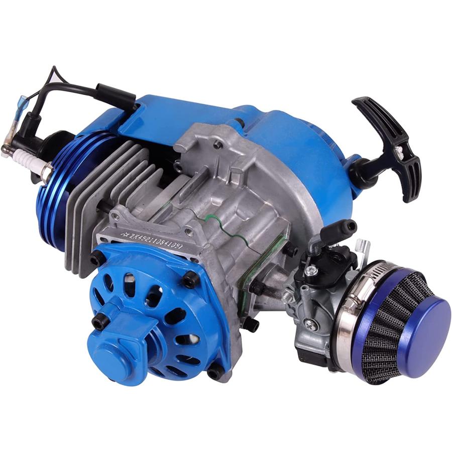 【並行輸入品】GOOFIT Modified Blue 6 Teeth Pull Start Engine with Carburetor Handl_2