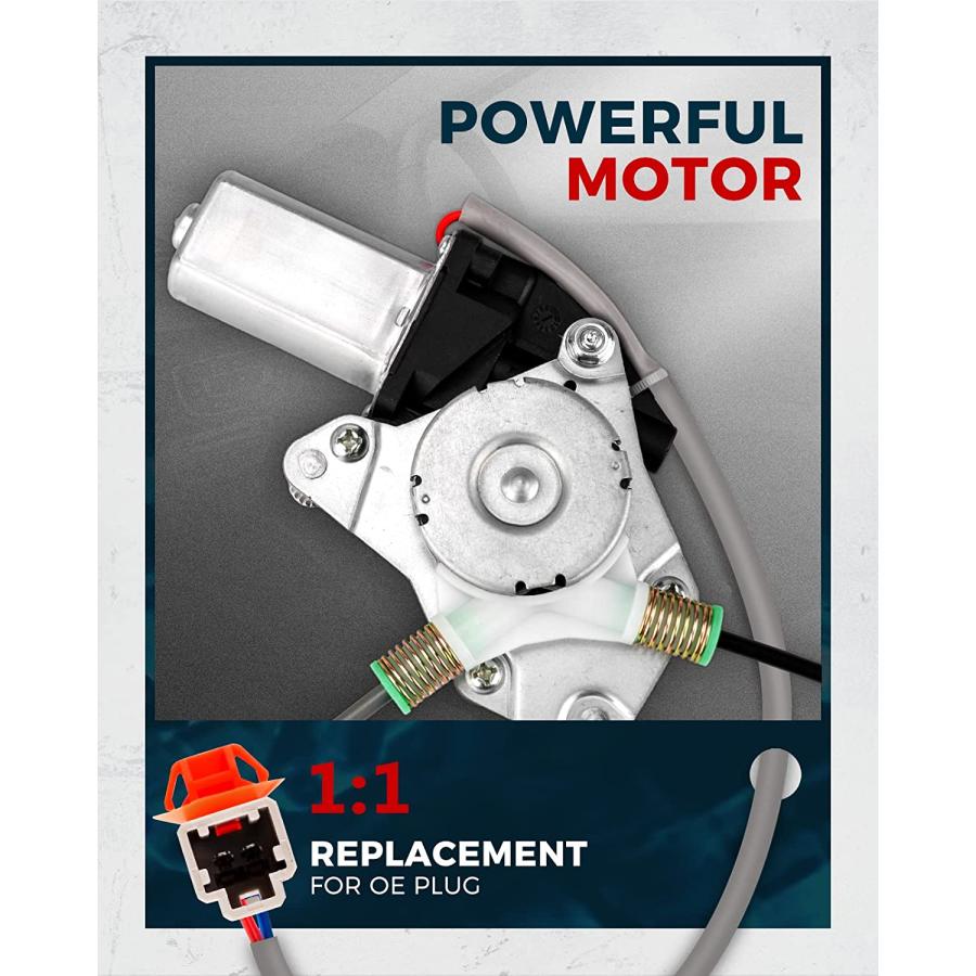 【並行輸入品】KAX 748-132 Power Window Regulator with Motor Assembly Front