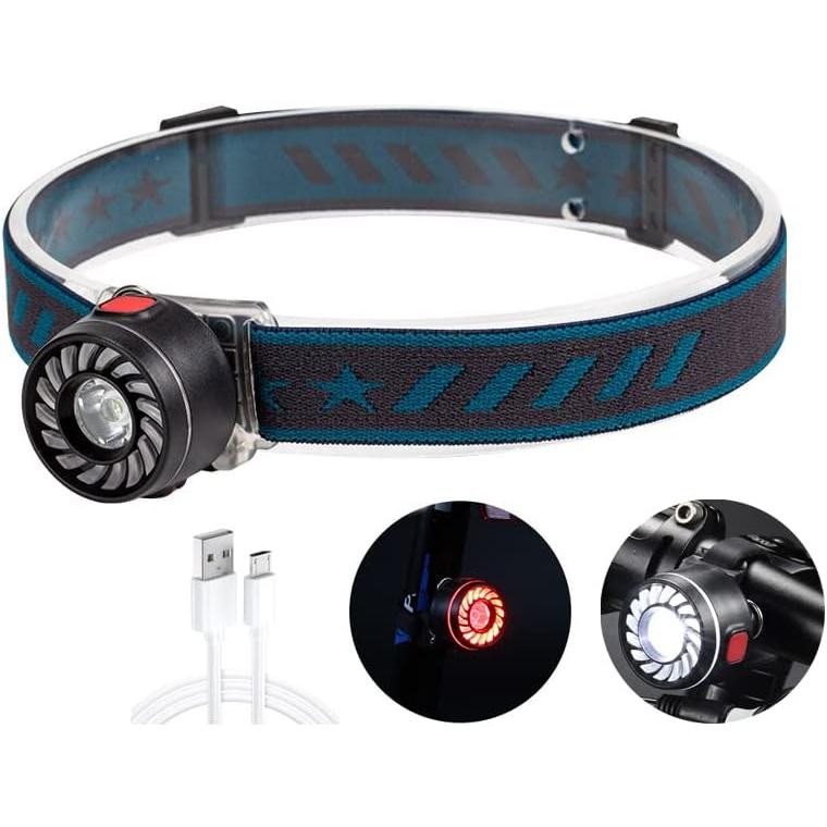 WINDFIRE Headlamp Bike Front Light Bicycle Tail Light 3 in 1 LED