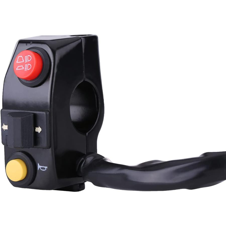 【並行輸入品】Pissente Handlebar Switch  Universal Black 7/8inch Motorcycle Handleの画像