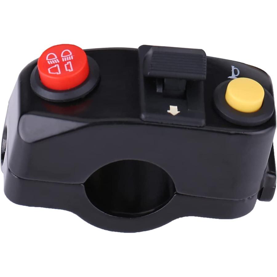 【並行輸入品】Pissente Handlebar Switch  Universal Black 7/8inch Motorcycle Handleの画像