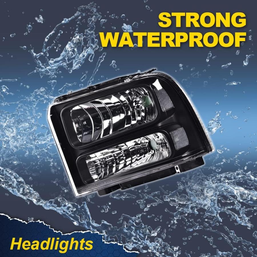 【並行輸入品】CHEDA LED DRL ヘッドライト 1999 2001 2002 2003 2004 フォード F250 F350 F450 F5の画像