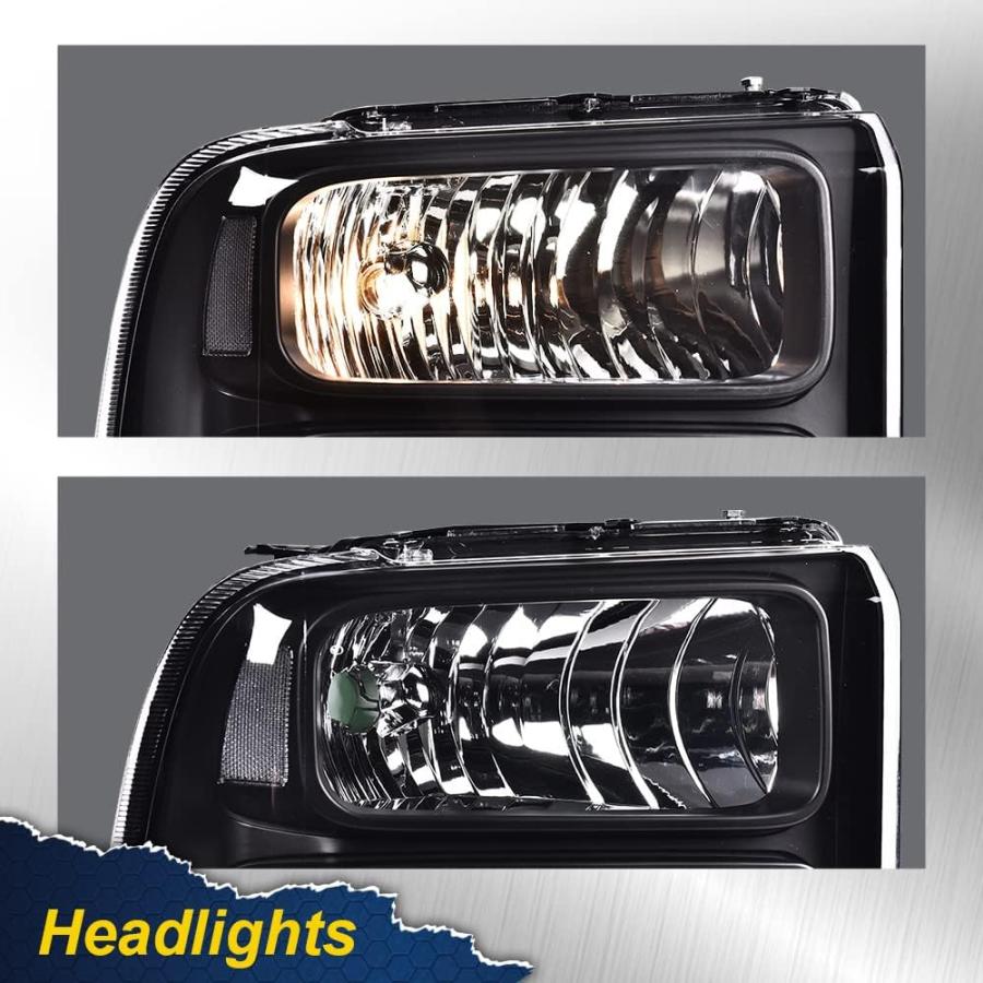 【並行輸入品】CHEDA LED DRL ヘッドライト 1999 2001 2002 2003 2004 フォード F250 F350 F450 F5の画像
