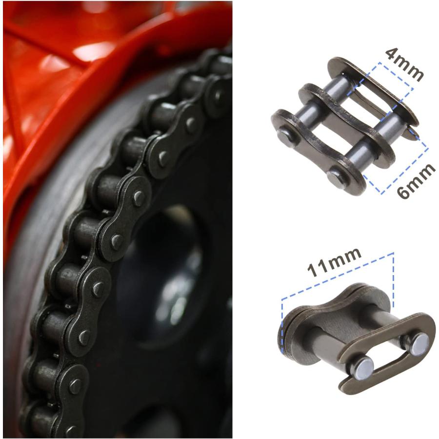 10個 25H チェーン マスター リンク チェーン コネクティング リンク スチール チェーン リンク ローラー チェーン コネクティング