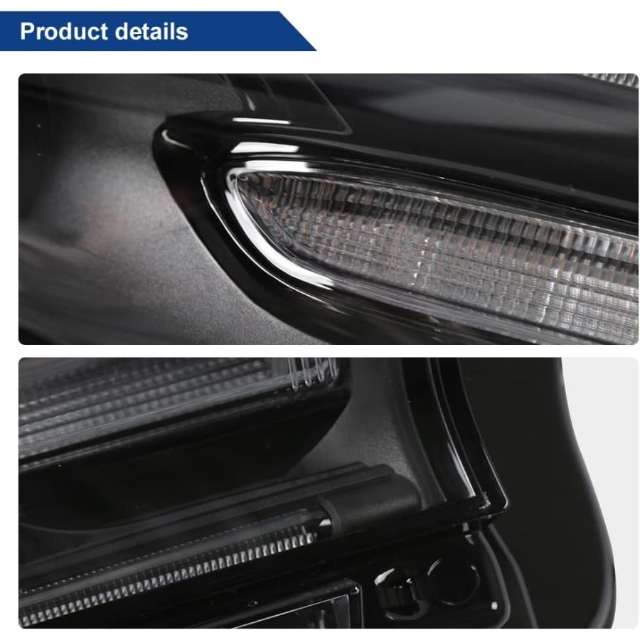 【並行輸入品】BoardRoad ヘッドライトアセンブリ 2015-2019 Dodge Charger LED DRLプロジェクターヘッドランプ 右