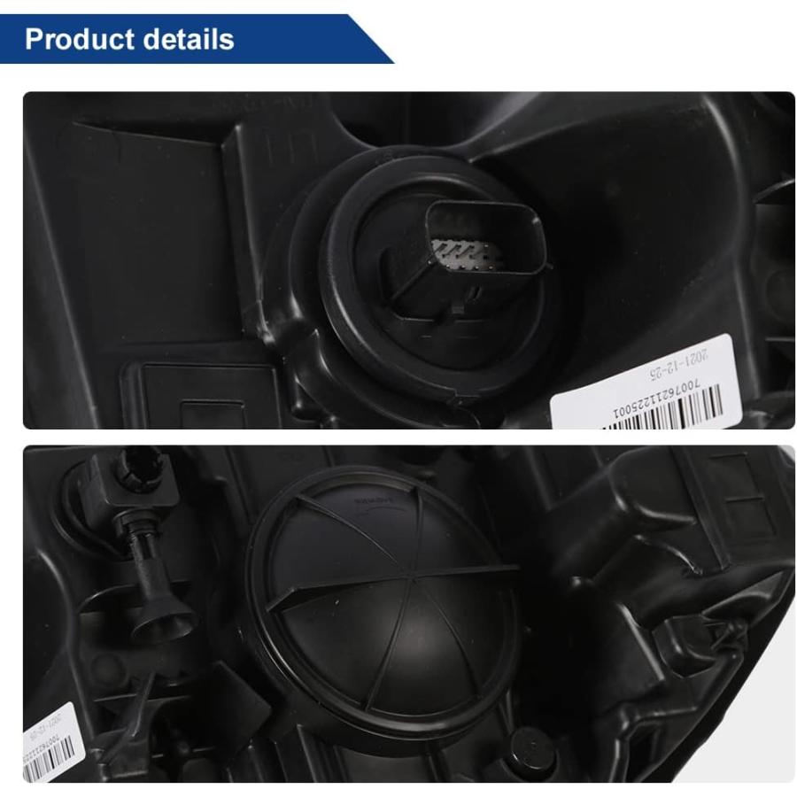 【並行輸入品】BoardRoad ヘッドライトアセンブリ 2015-2019 Dodge Charger LED DRLプロジェクターヘッドランプ 右