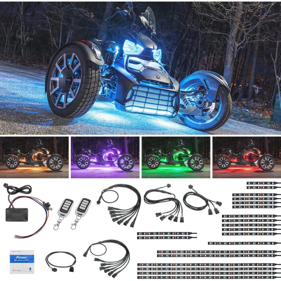 LEDGlow 20pc Advanced Million Color LED Motorcycle Accent Underglow