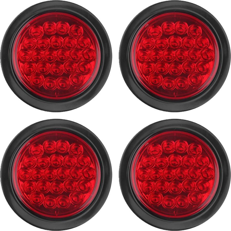 4個セット】LEDラウンド型テールランプ（ストップ・スモール・バック12/24V 4個セット】LEDラウンド型テールランプ（ストップ・スモール