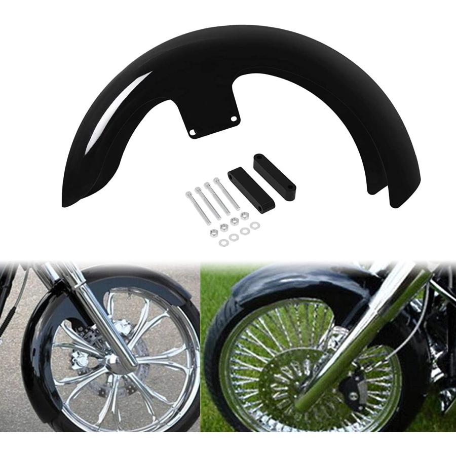 【並行輸入品】YHMTIVTU Motorcycle 21 inches Mudguard Front Fender and LED Rear Fenの画像